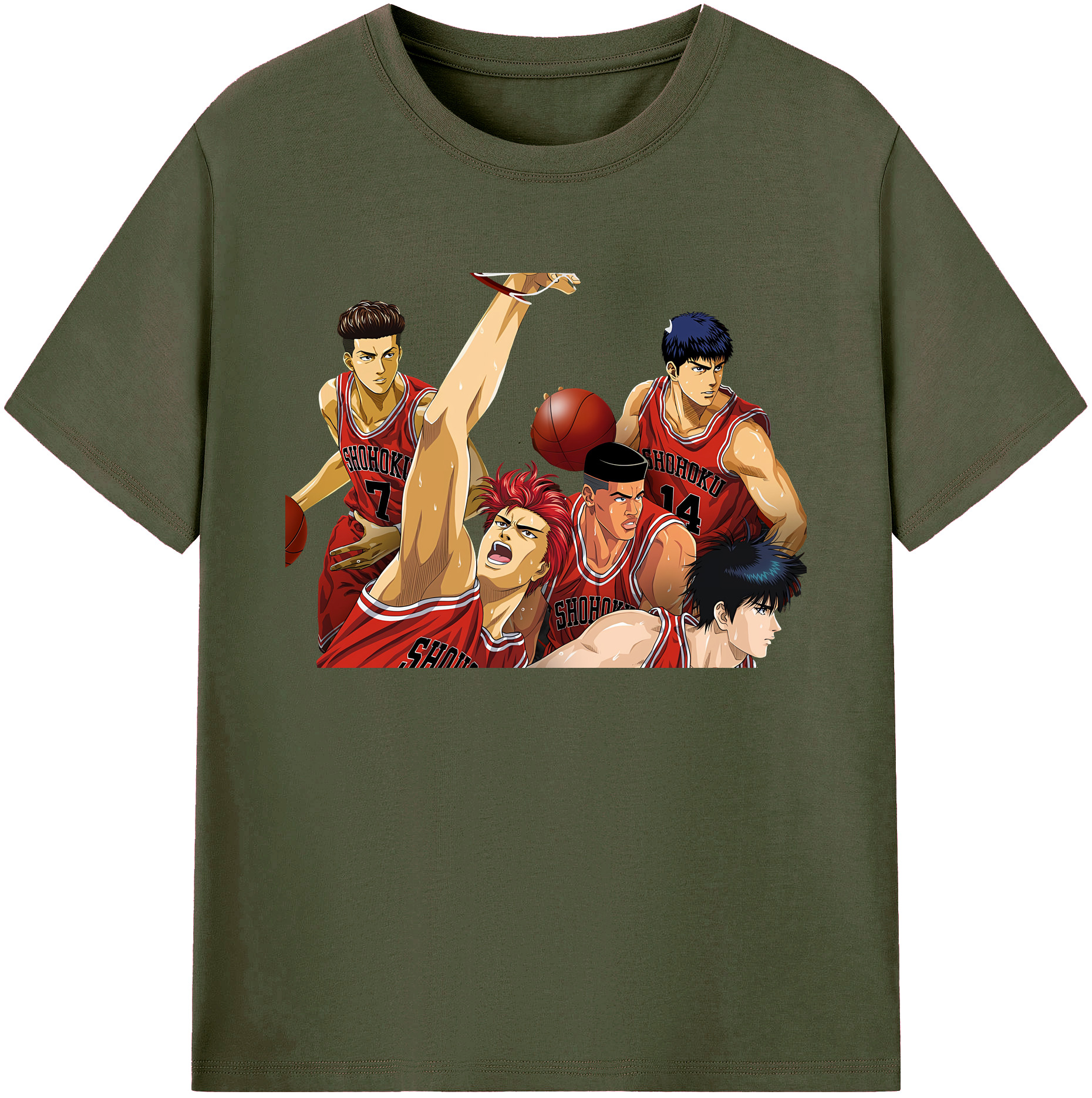 （画像用） SLAM DUNK／スラムダンク 綿100％ メンズ半袖Tシャツ｜肌触りやわらか＆通気性